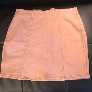 Classy and Pink! Jean Skirt😊